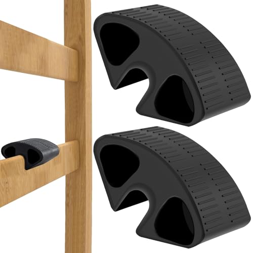 2-Pack Non-Slip Rubber Dorm Bed Ladder Foot Pads for Loft Bunk Beds