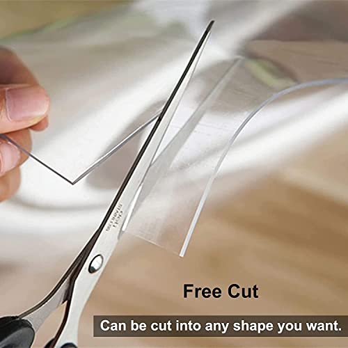 Transparent PVC Floor Protector Mat - Wear-Resistant Clear Rug Runner