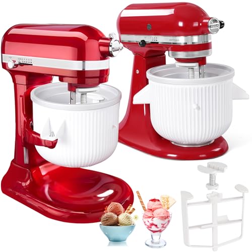 2-Quart Ice Cream Maker Attachment for Tilt-Head Stand Mixers