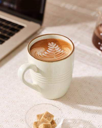 Famiware Jupiter Coffee Mug Set of 4 - 13oz Multi-Color Hand-Painted Cups