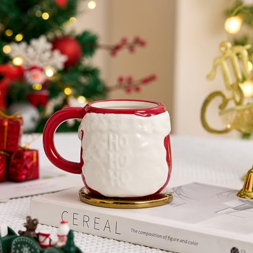 Snuut Santa Claus 12 oz Christmas Mug – Holiday Gift Coffee Cup, Casual