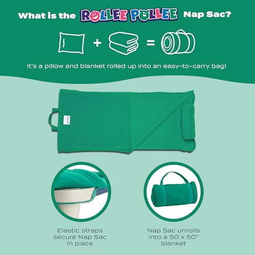 I Love Pink Nap Sac with Attached Pillow for Preschool & Daycare