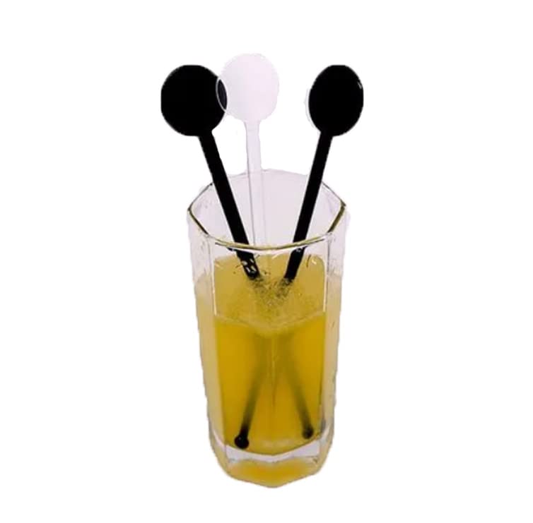 Brccee AC 100PCS Transparent Cocktail Stir Sticks 7 Inch Drink Stirrers