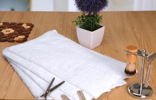 Utopia Towels Salon Towels, Pack of 24, 16x27 in, 100% Cotton, White