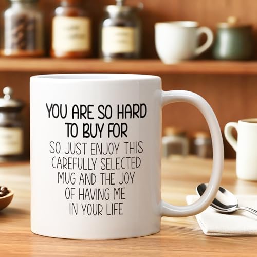 YHRJWN White Funny Mug - 11 Oz Humorous Coffee Cup for Men - Christmas & Birthday Gift