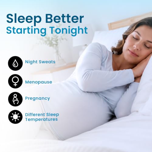 Cooling Mattress Pad for Twin Beds - 100% Cotton, Cools 7-12°F