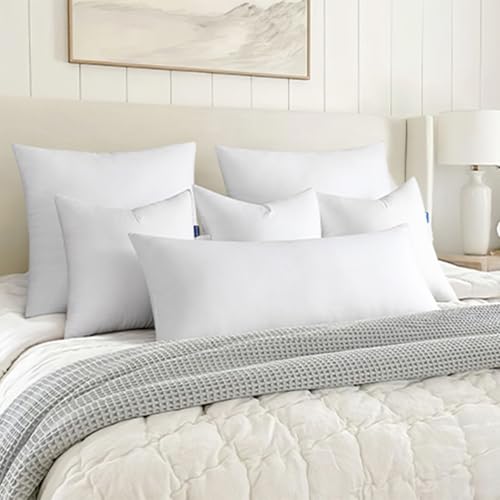 MIULEE 14x36 Throw Pillow Insert - Virgin Microfiber Rectangle Pillow Form