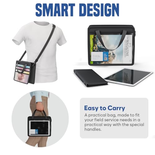 Ministry Organizer Bag for Tracts and Magazines, 11x9 Inch Field Service Case