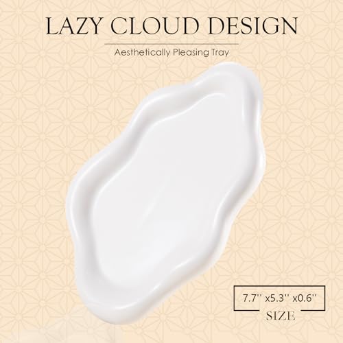 Ceramic Cloud Jewelry Tray Trinket Dish and Key Holder Bowl