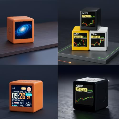 Real-Time Crypto and Stock Market Ticker Display with Weather and Clock