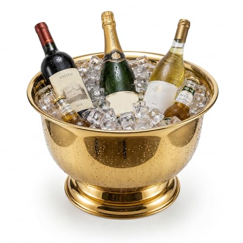Gold Beverage Tub for Wine, Beer & Champagne 10L - Sipoyen