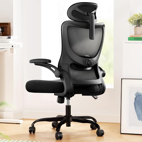 Ergonomic High Back Mesh Office Chair with Adjustable Lumbar & 3D Armrests