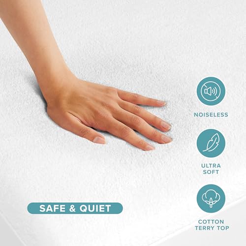 Queen Size Waterproof Mattress Protector - Breathable & Noiseless