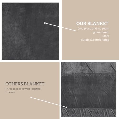 Oversized Fleece Blanket 120x120 Inches - Soft & Cozy Giant Throw