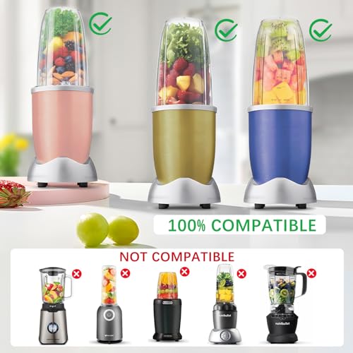 Blender Replacement Parts Set: 32oz & 24oz Cups with Extractor Blade