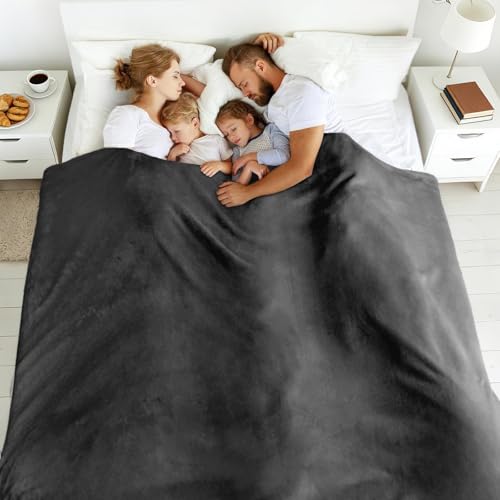 Oversized 120x120 Inch Soft Blanket for Family & Travel