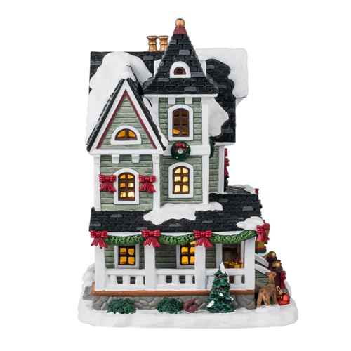Whitbey Residence Lighted Christmas Village House with LED Illumination