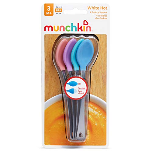 Heat Sensing Baby Feeding Spoons with Soft Tips, 4 Pack