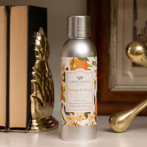 Orange & Honey Scented Room Air Freshener Spray - 7 oz Non-Aerosol Mist