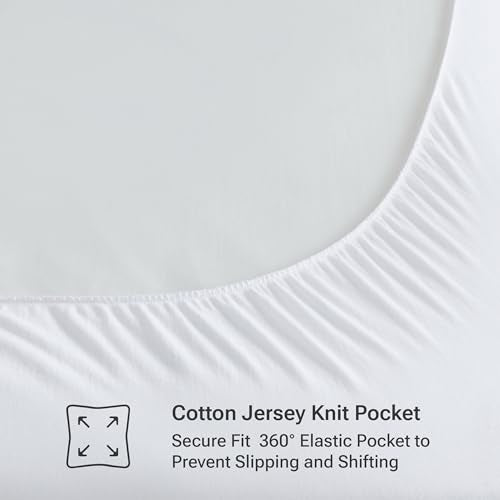 100% Cotton Quilted Mattress Pad with Moisture Wicking, 16" Deep
