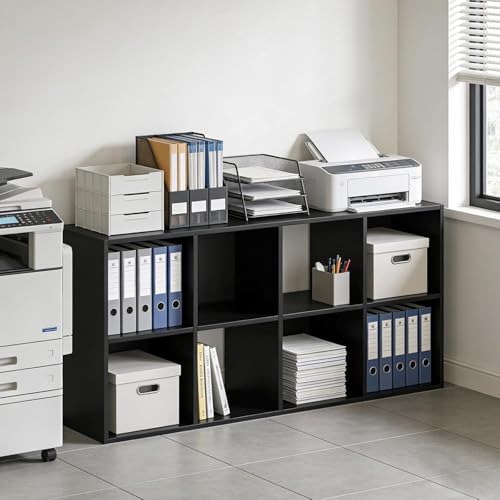 8-Cube Storage Organizer, Reversible Modern Bookcase and Display Shelf