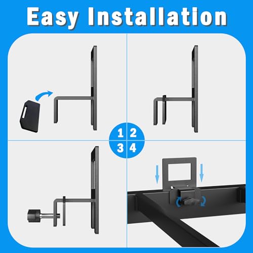 Adjustable Metal Mattress Retainer Bar Set for Bed Frames, 6-Piece