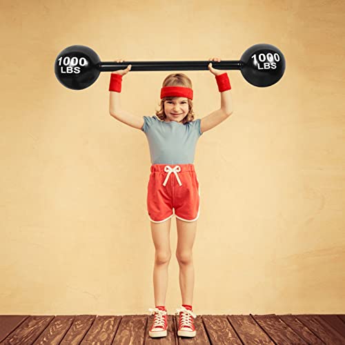 2 PCS Giant Inflatable Dumbbell Props for Costume Party and Photo Booths