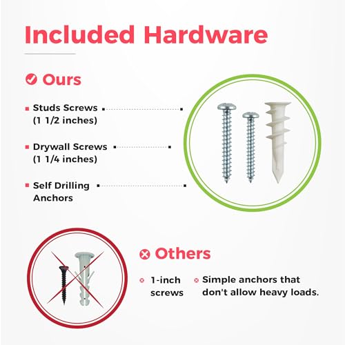Garage Tool Organizer Wall Mount 48-Inch Storage Rack with Adjustable Hooks