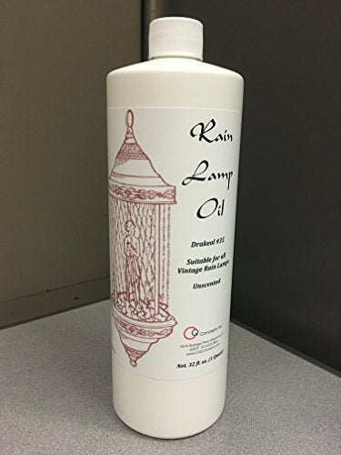 32 Ounce Unscented Rain Lamp Oil - Mineral-Based Refill