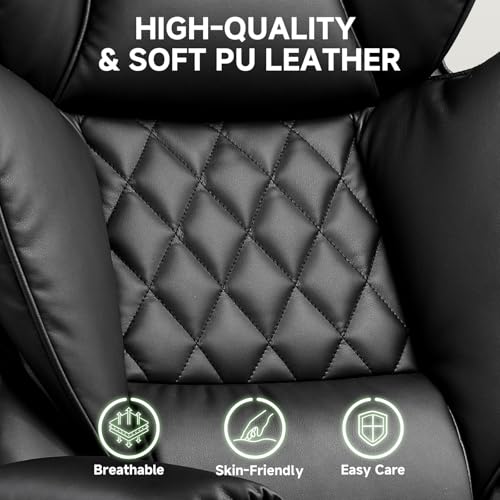 Ergonomic High-Back Executive Office Chair with Footrest and Lumbar Support