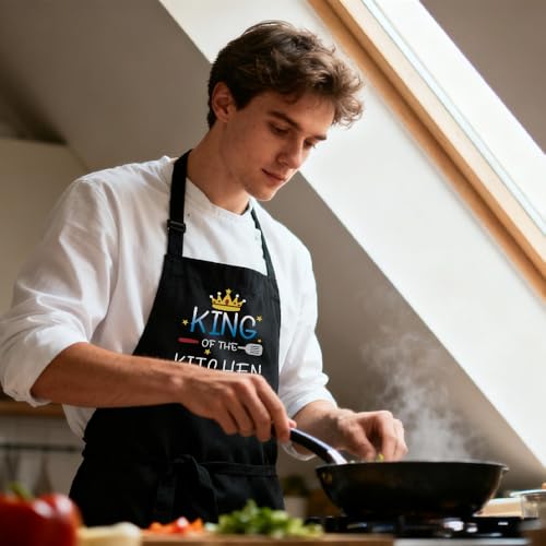 Funny Aprons for Parents, Grandparents & Husband - Cooking & Grilling Apron - Men