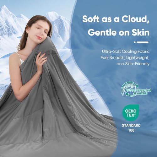 Cooling Comforter Queen Size - Arc-Chill 3.0 Double-Sided Fabric