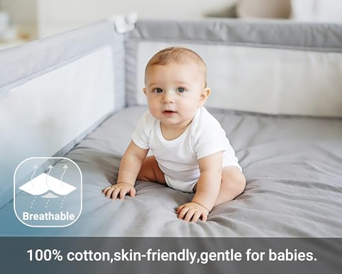 100% Cotton Futon Mattress Cover with Zipper for 4" Mattresses