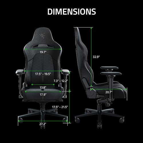 Ergonomic Gaming Chair with Built-in Lumbar Support and 152-Degree Recline