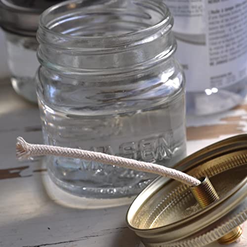 1/4 Inch Round Cotton Oil Lamp Wicks - 50 Ft Roll for Lanterns & Oil Lamps