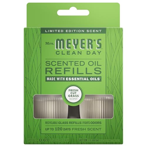 Fresh Cut Grass Scented Oil Refills for Plug-In Diffuser, 2-Pack
