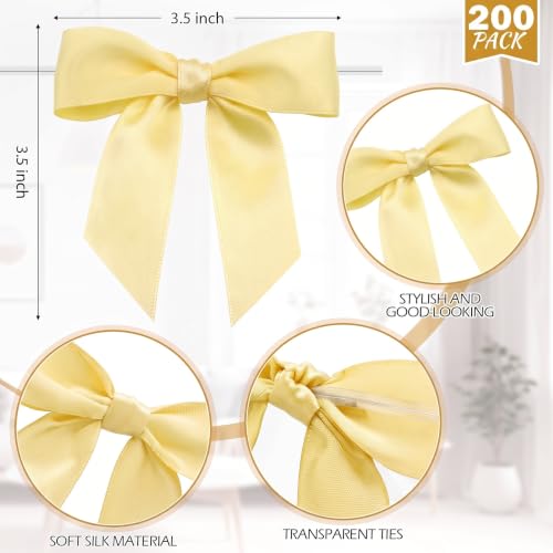 Zopeal 200 Pcs Gold Champagne Flute & Bow Set Gold Rim - Shatterproof Plastic Glasses