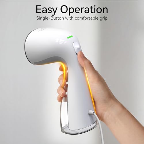 HiLIFE Handheld Clothes Steamer, 1100W Portable Fabric Wrinkle Remover