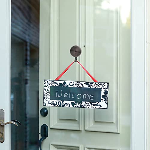 Magnetic Wreath Hanger Set for Metal Doors & Glass Windows - Oil-Rubbed Bronze
