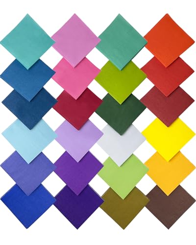 Surprisist 24-Color Disposable Cocktail Napkins 120pcs 5x5 inch for Parties & Events