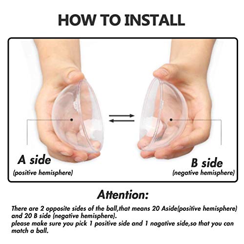 Koogel 20PCS DIY Clear Ornaments Balls, 3.15 Inch Fillable Christmas Transparent Ball Baubles Crafts for Party Favor Wedding Birthday Home Christmas Tree Decor