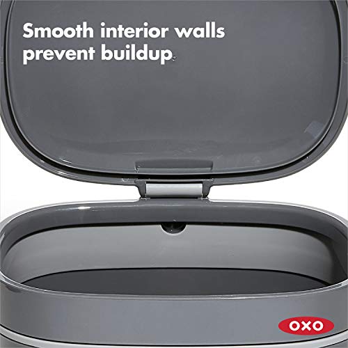 Easy-Clean Countertop Compost Bin 1.75 Gal Charcoal