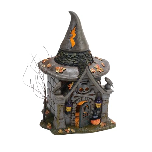 Halloween Village Crypt of the Old Hag Light Up Building, 6.77 Inch