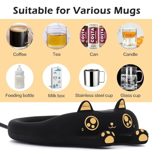 Smart Coffee Mug Warmer with 3 Temperature Settings & Auto Shut Off