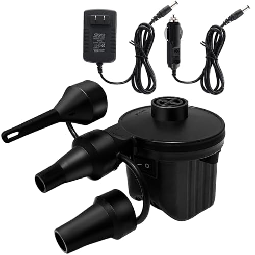 Portable Electric Air Pump for Inflatables - AC/DC Quick Inflator Deflator