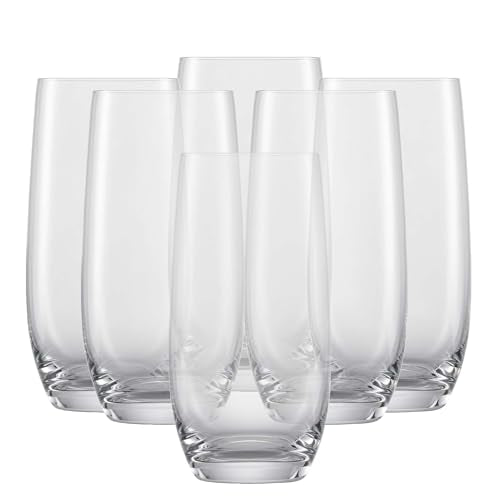 Tritan Crystal Long Drink Glasses, 18 oz Cocktail Barware Set of 6