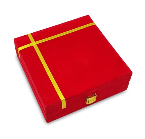 6-Inch Brass Pooja Thali Set with Ritual Accessories and Gift Box