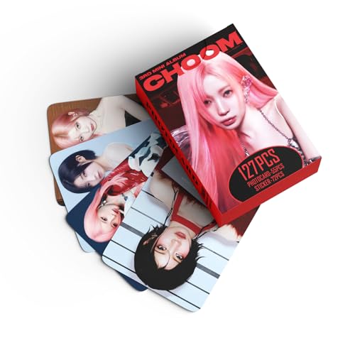 127-Piece Photocard and Sticker Set - 55 Non-Repeating Photo Cards