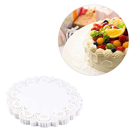 10.5-Inch White Lace Paper Doilies - Decorative Disposable Placemats (100 PK)