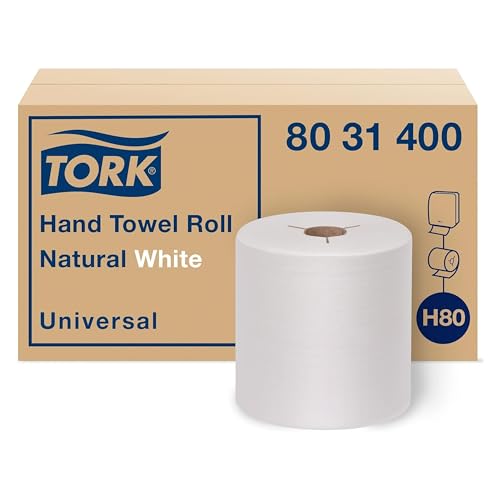 100% Recycled Commercial Paper Hand Towels, Natural White (6 Rolls x 800 ft)